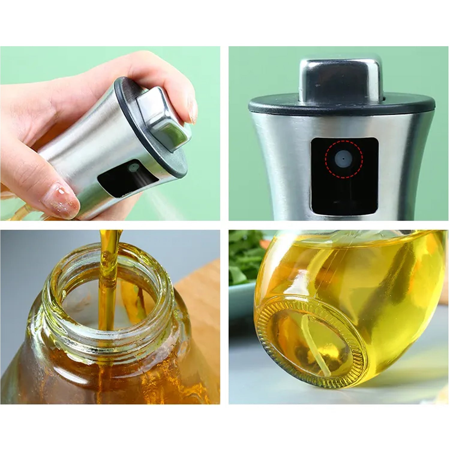 5340 Oil Dispenser Bottle, Oil and Vinegar Cruet, Oil Sprayer Dispenser, Olive Oil Dispenser 200 ml Mist Oil Spray Bottle for Cooking with Plastic 5340 Oil Dispenser Bottle, Oil and Vinegar Cruet, Oil Sprayer Dispenser, Olive Oil Dispenser 200 ml Mist Oil Spray Bottle for Cooking with Plastic